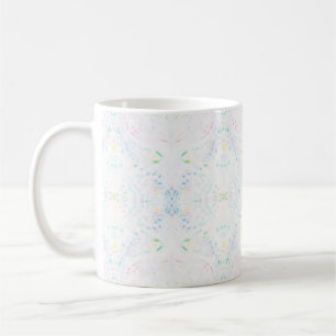Caneca De Café Arte Abstrata Aquarela Arco-íris Luz de Cisma