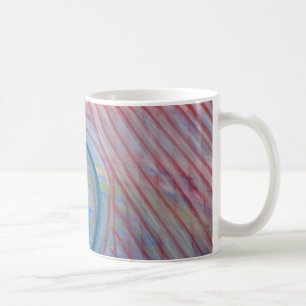 Caneca De Café Arte abstrata colorida azul vermelho amarelo P43