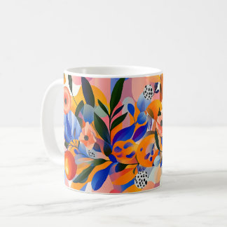 Caneca De Café Arte abstrata geométrica. Estilo: Não-figurativo