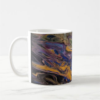 Caneca De Café Arte Abstrato de Joe - Azul - Copas de café