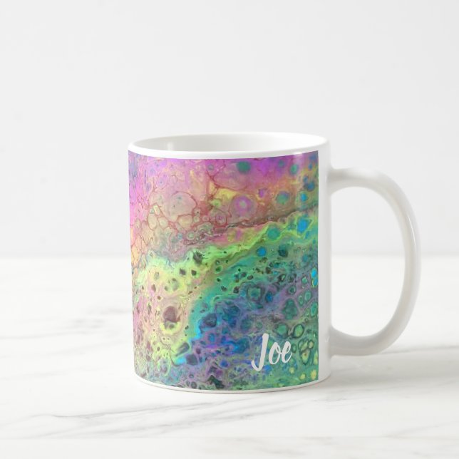 Caneca De Café Arte Abstrato de Joe - Radical Rainbow - Copas de  (Direita)