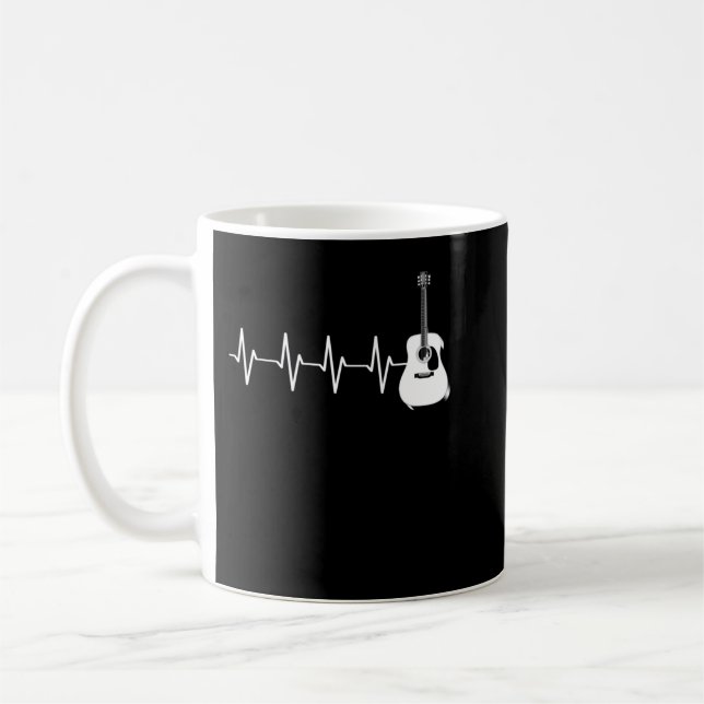 Caneca De Café Arte Acústica Guitarver (Esquerda)