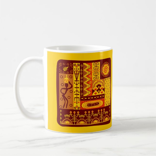 Caneca De Café Arte Africana (Esquerda)