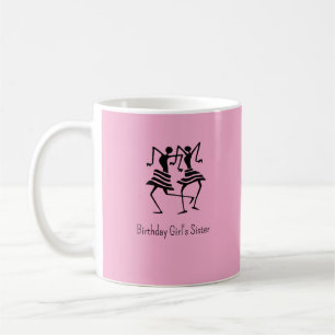 Caneca De Café Arte Africana, Silhouette Birthday Celebration