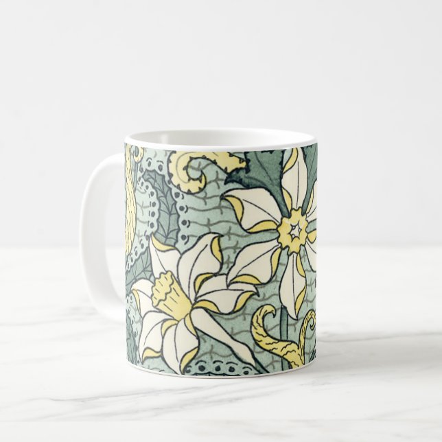Caneca De Café Arte Antiga Narciso Flores Novo (Frente Esquerda)