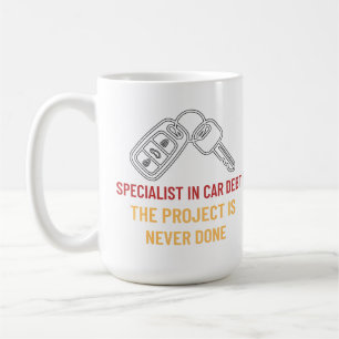 Caneca De Café Arte Automotiva Chave O Projeto Nunca Está Concluí
