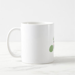 Caneca De Café Arte Botânica Minimalista de Verdura para Crianças