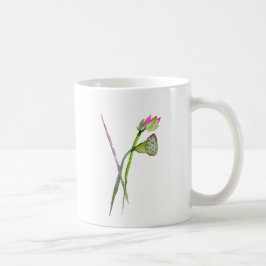 Caneca De Café Arte budista da flor rosa Lotus Zen