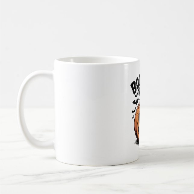 Caneca De Café Arte Cara De Pumpkin Cabeça De Jack-O'-Lanterna (Esquerda)