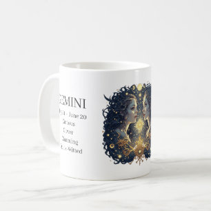 Caneca De Café Arte Celestial de Gêmeos & Características Persona
