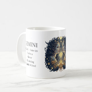 Caneca De Café Arte Celestial de Gêmeos & Características Persona