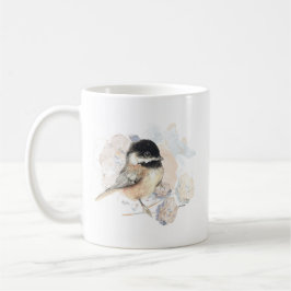Caneca De Café Arte Chickadee Preta