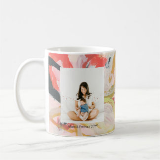 Caneca De Café Arte Colorida Melhor Mãe Presente de Dia das Mães