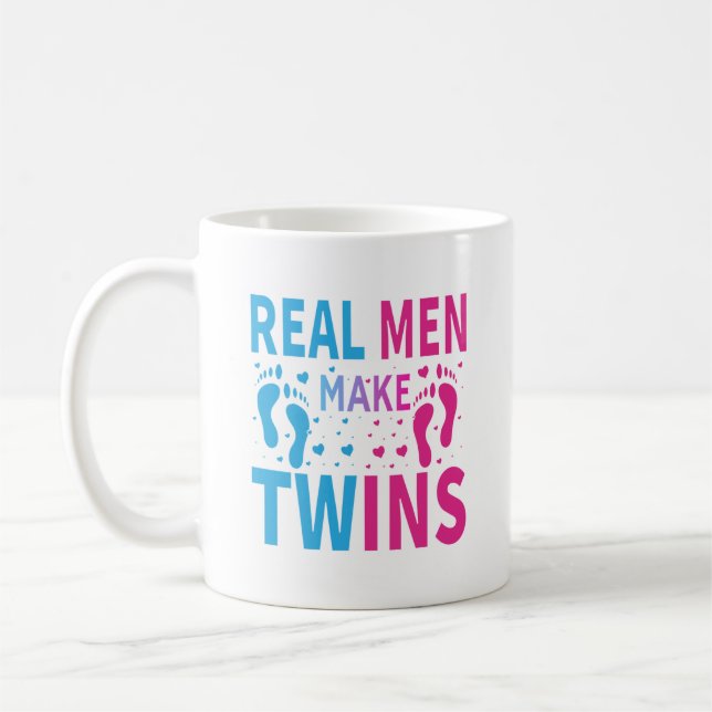 Caneca De Café Arte com palavras gêmeas engraçadas para homens de (Esquerda)