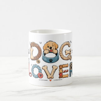 Caneca De Café Arte com Palavras para Amantes de Cachorros