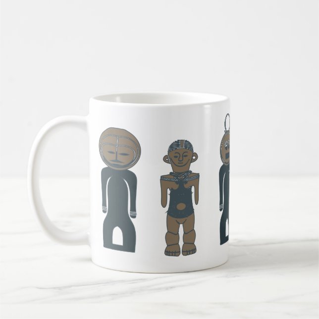 Caneca De Café Arte contemporânea Rosto abstrato (Esquerda)