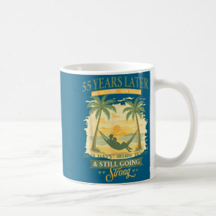 Caneca De Café Arte Correspondente de Praia para Aniversário de 5
