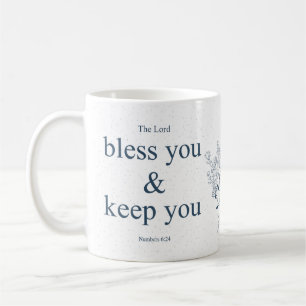 Caneca De Café Arte Cristã de Parede Floral Abencoada