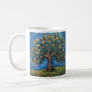 Caneca De Café Arte da árvore da vida,Celta