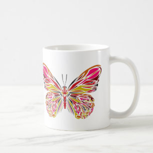 Caneca De Café Arte da Borboleta