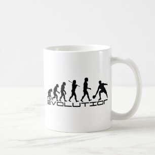 Caneca De Café Arte da evolução do esporte do ténis de mesa