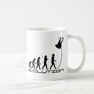 Caneca De Café Arte da evolução do esporte do Vault de pólo