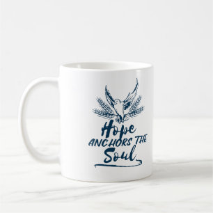 Caneca De Café Arte da Fé que ancora a Alma Esperança