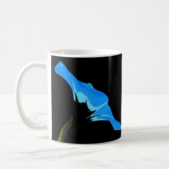 Caneca De Café Arte da flor da corriola (Esquerda)