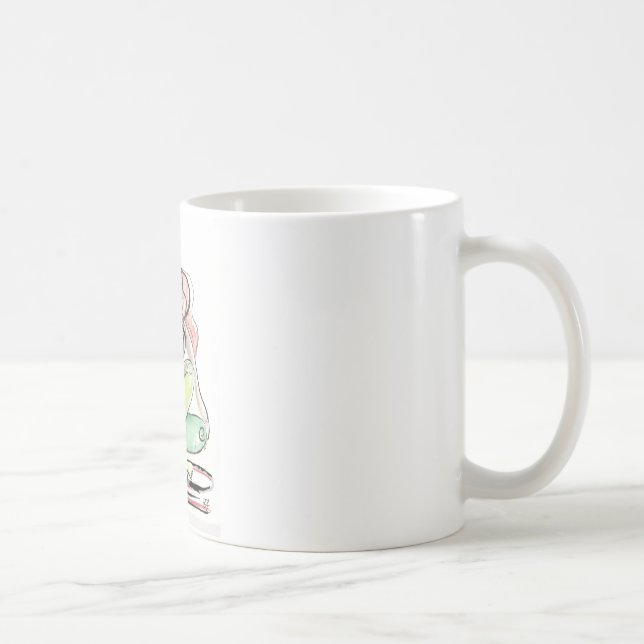 Caneca De Café Arte da ioga - torção espinal (Direita)