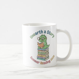 Caneca De Café Arte da Leitura de Verão da História Desencavada 2