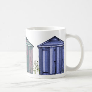 Caneca De Café Arte das cabanas da praia
