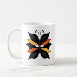 Caneca De Café Arte de Abstrato de Borboleta bonito