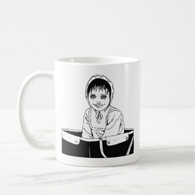 Caneca De Café arte de anime de horror (Esquerda)