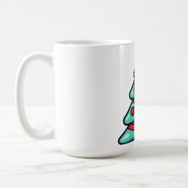 Caneca De Café Arte de Árvore de Natal decorável