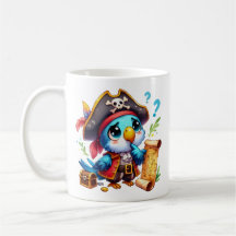 Arte de Aventura do Papagaio Pirata Fofo