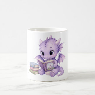 Caneca De Café Arte de berçário em aquarela de adorável dragão be