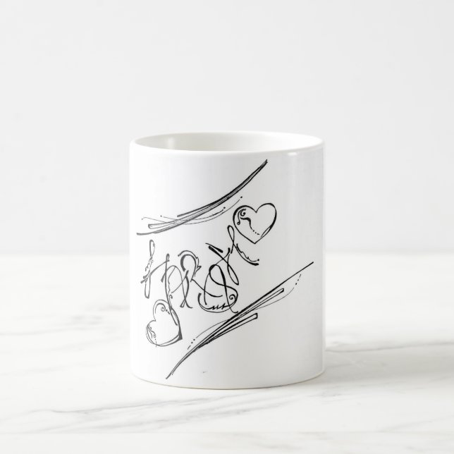 Caneca De Café Arte de caligrafia (Centro)
