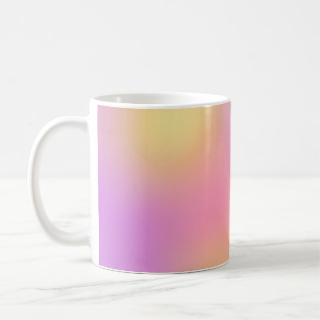 Caneca De Café Arte de céu de pôr do sol abstrato (Esquerda)