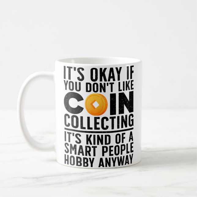 Caneca De Café Arte de Coleta de Moedas Para Colecionadores de Mo (Esquerda)