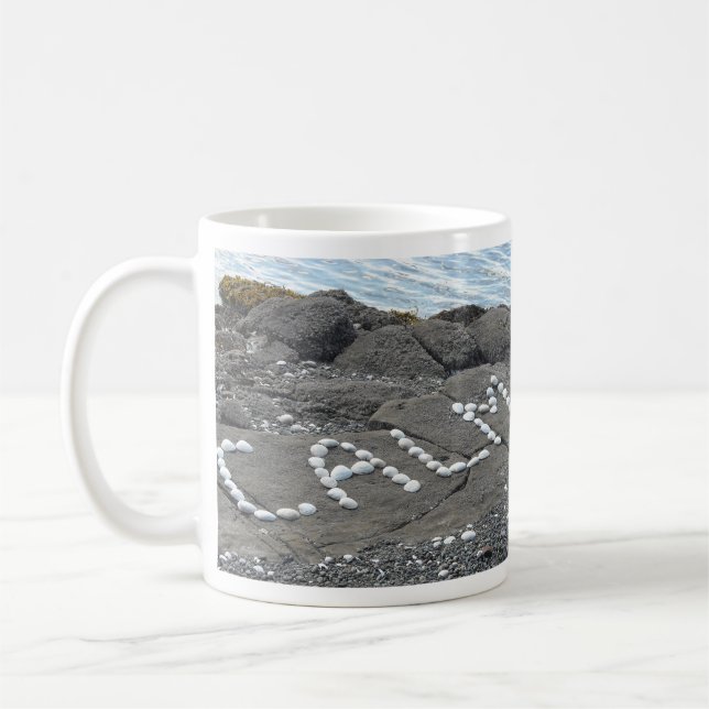 Caneca De Café Arte de Conchas (Esquerda)
