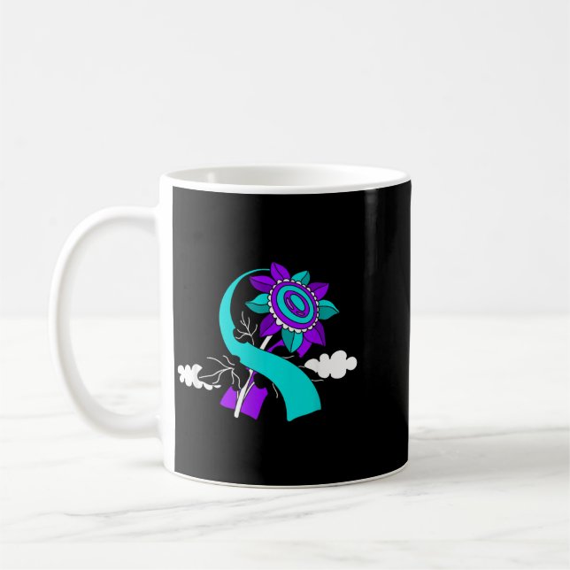Caneca De Café Arte de Conscientização sobre Prevenção (Esquerda)