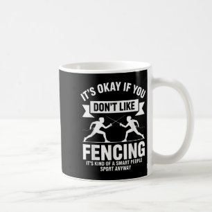 Caneca De Café Arte De Esgrima Engraçada Para Homens Mulheres Cri