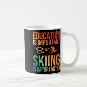 Caneca De Café Arte de esqui legal para homens mulheres crianças
