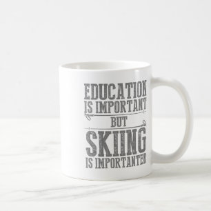 Caneca De Café Arte de Esqui para Homens Mulheres Crianças Esport