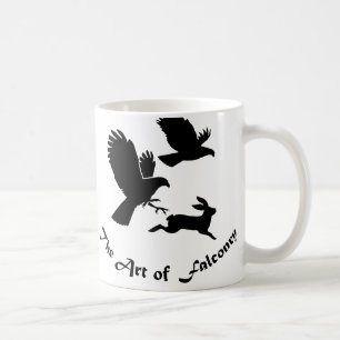Caneca De Café Arte de Falconry - Harris Hawks