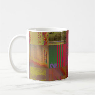 Caneca De Café Arte de Falha no Juggler de Palavras Dados Corromp