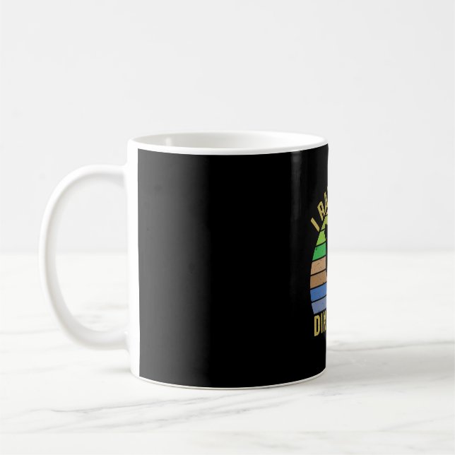 Caneca De Café Arte De Frango Eu Levanto Dinossauros Pequenos (Esquerda)