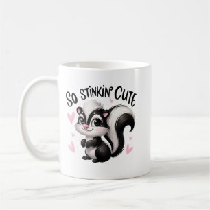 Caneca De Café Arte de Gambá Tão Fofinho