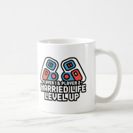 Caneca De Café Arte de Gamer Nível da Vida Conjugal