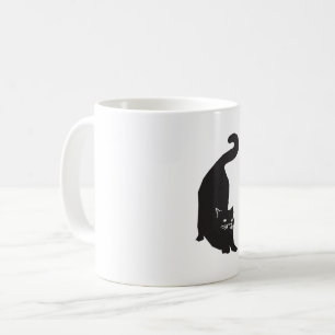 Caneca De Café Arte de Gato Negro